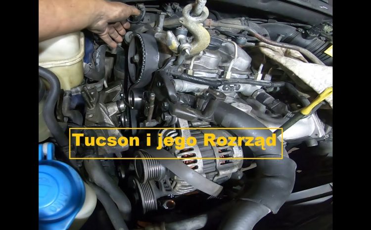 Hyundai Tucson 2.0 CRDI Wymiana rozrządu pompy wody/timing belt and water pump replacement/porady/