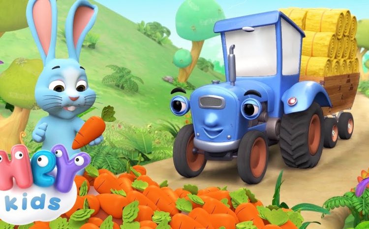 Niebieski Traktor 🚜 Odgłosy zwierząt dla dzieci | HeyKids - Piosenki dla dzieci
