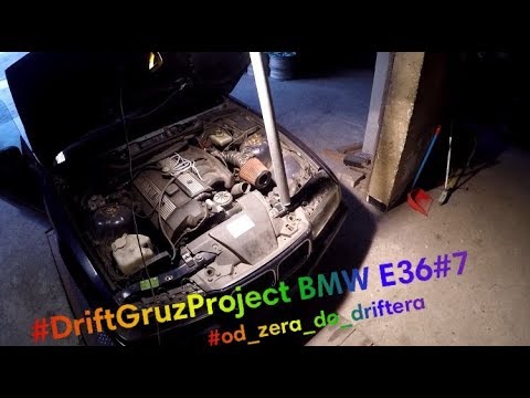 Sportowy filtr powietrza! Rozpórki! I wyciek oleju z silnika - DriftGruzProject BMW E36#7