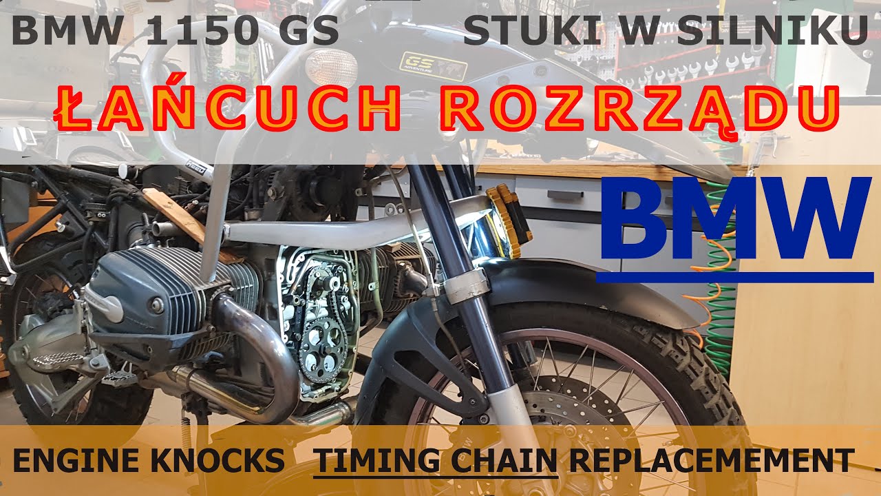 BMW 1150GS Stuki w silniku. Łańcuch rozrządu wymiana  Timing Chain replacement. Engine knocks R4V