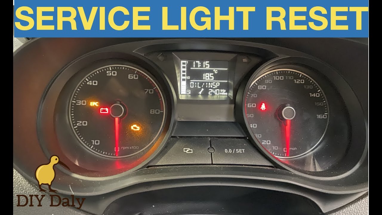 Seat Ibiza service light reset (oil & inspection) 2015 model