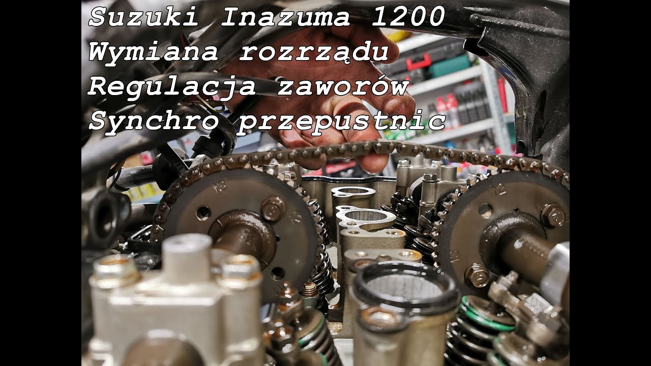 Suzuki Inazuma 1200, wymiana rozrządu, regulacja zaworów, synchronizacja przepustnic. Część pierwsza